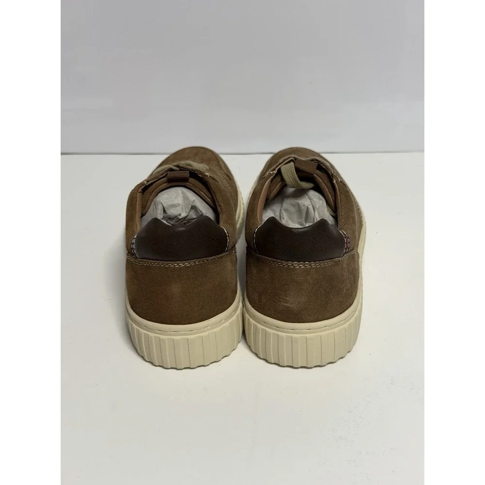 Four Brothers The Nice Oxford Brown Leather Lace-Up Casual Sneakers Men's 8 New